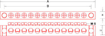 Brass Terminal Terminal Bars