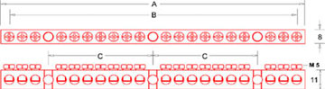 Brass Terminal Terminal Bars