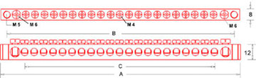 Brass Terminal Terminal Bars